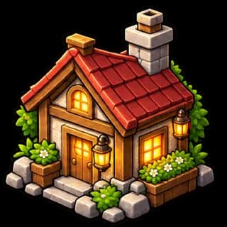Restored house illustration for Pro Yearly