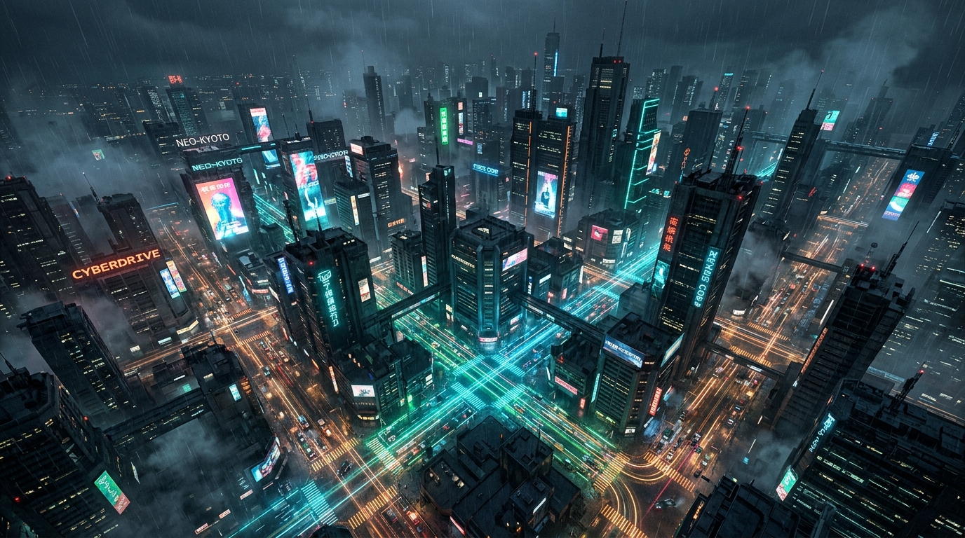 The Last City at night